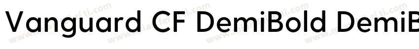 Vanguard CF DemiBold DemiBold字体转换